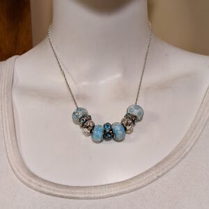 High quality bead charm necklace